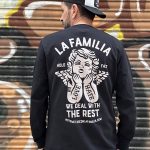 LA FAMILIA WE DEAL WITH THE REST SUDADERA NEGRA