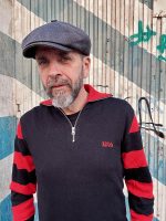13 1/2 OUTLAW HALF-ZIP SWEATER BLACK/RED