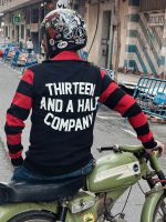 13 1/2 OUTLAW HALF-ZIP SWEATER BLACK/RED - Imagen 2