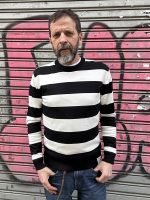13 1/2 OUTLAW SWEATER BLACK/OFF WHITE