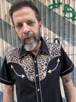 TEJUELAS WESTERN MANGA CORTA LEOPARDO - Imagen 2